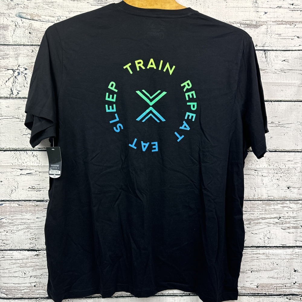 Xersion Soft Cotton Graphic T-Shirt 🆕 Eat Sleep Train Repeat  [Size XXXL]‎ New - Picture 4 of 6